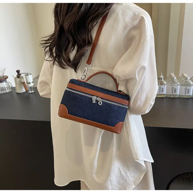 Blue Denim Square Bag Women 2024 Crossbody Shoulder — feature 35
