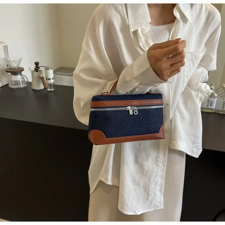Blue Denim Square Bag Women 2024 Crossbody Shoulder — feature 37