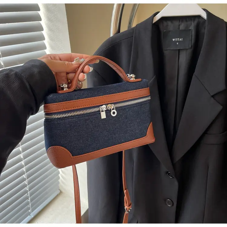 Blue Denim Square Bag Women 2024 Crossbody Shoulder — feature 39