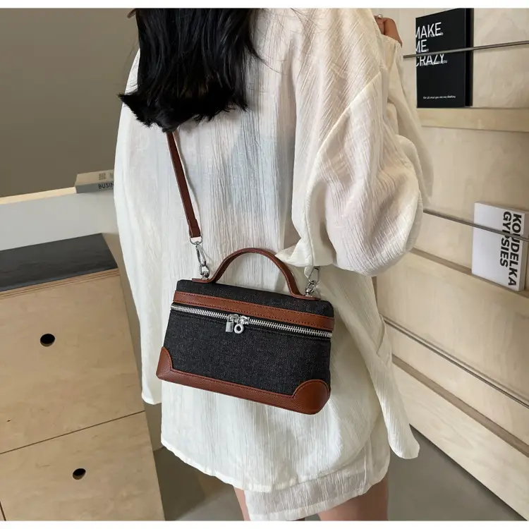 Blue Denim Square Bag Women 2024 Crossbody Shoulder — feature 41