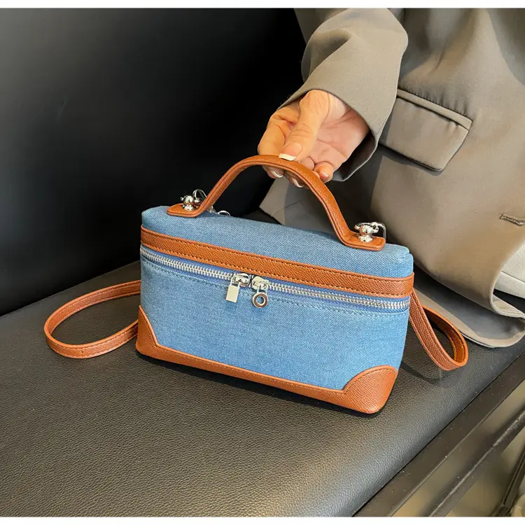 Blue Denim Square Bag Women 2024 Crossbody Shoulder — feature 44