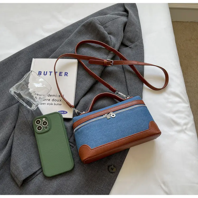 Blue Denim Square Bag Women 2024 Crossbody Shoulder — feature 6