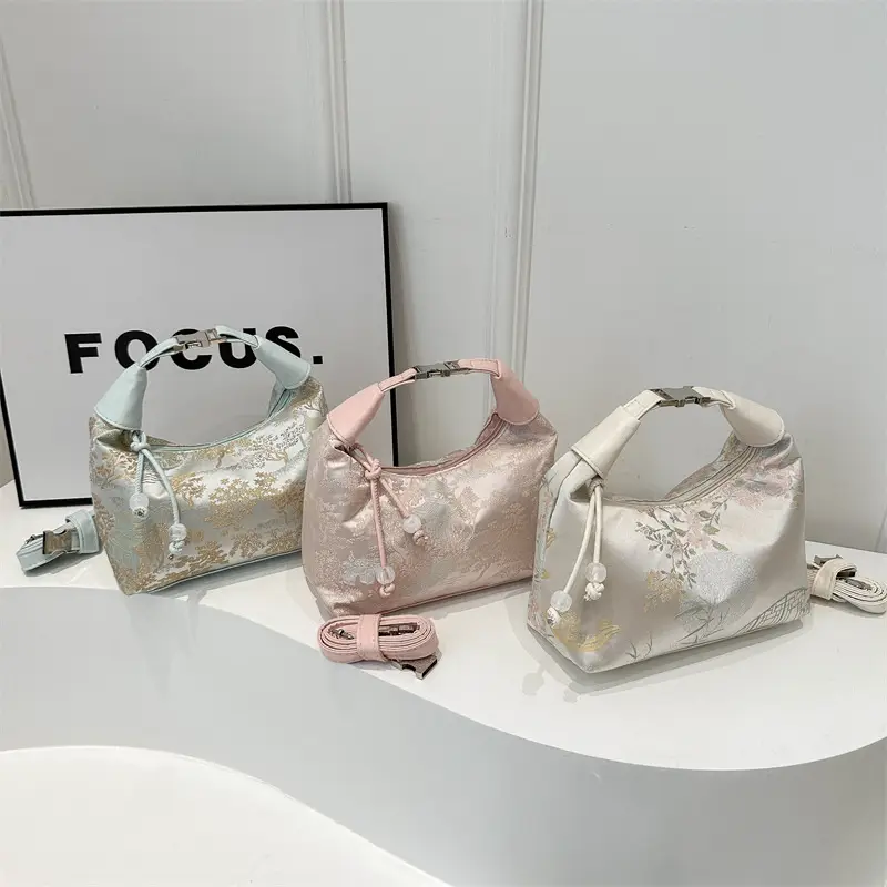 Pink Chinese Style Shoulder Bag for Women 2024 - Image 7