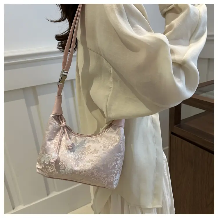 Pink Chinese Style Shoulder Bag for Women 2024 — feature 17