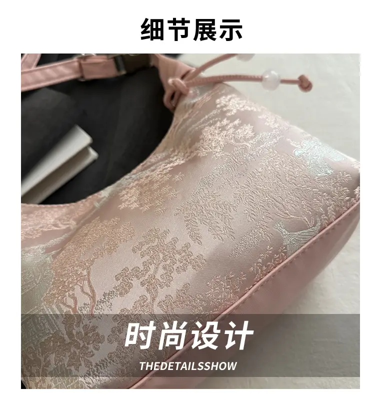 Pink Chinese Style Shoulder Bag for Women 2024 — feature 3