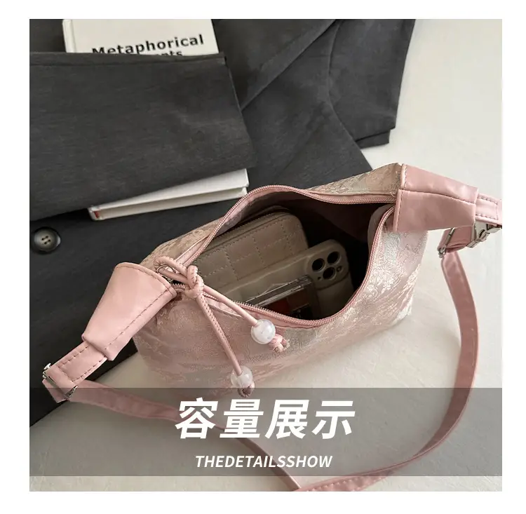 Pink Chinese Style Shoulder Bag for Women 2024 — feature 7