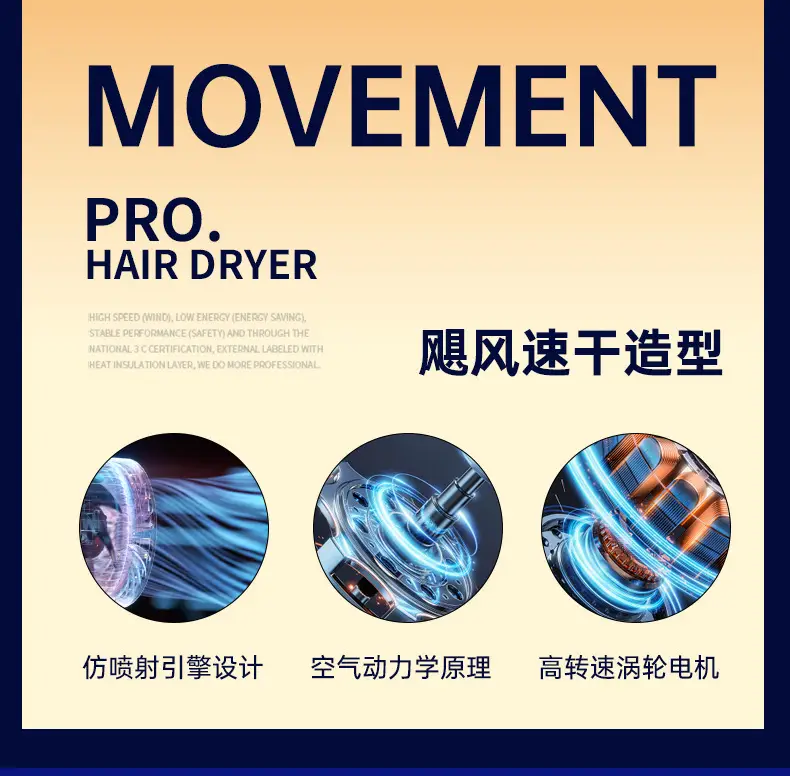 Cross-border Hair Dryer Cold Hot Negative Ion Net Red — feature 11