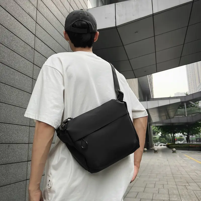 Men's Black Satchel Crossbody Bag 2024 - Image 5