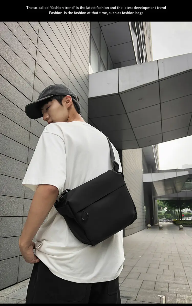 Men's Black Satchel Crossbody Bag 2024 — feature 9