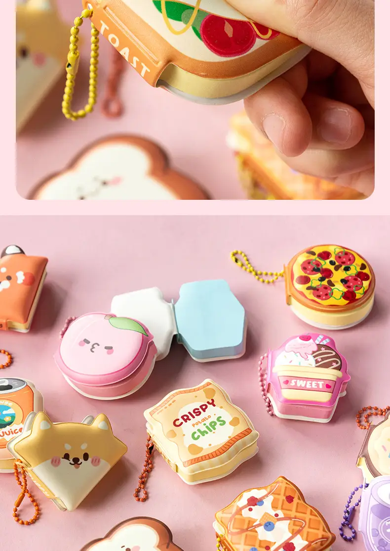 Cute Super Cute Cartoon Pinch Music Decompression Post-it Sticky Portable High-value Pendant Girl's Pinch This Internet Red Note — feature 9