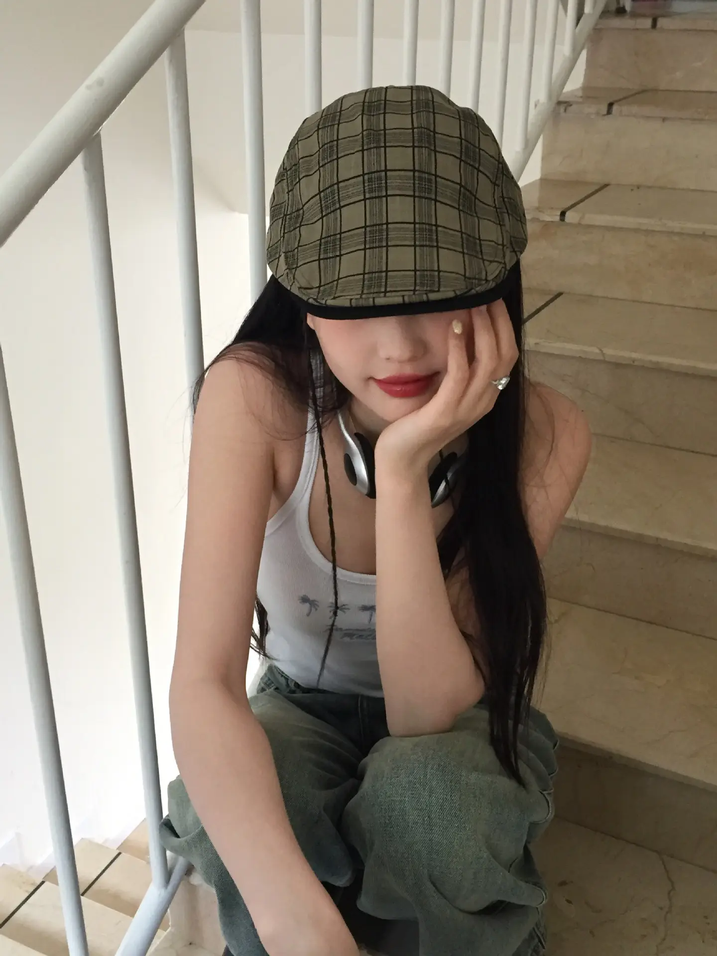 Summer Plaid Duckling Cap for Men — feature 10