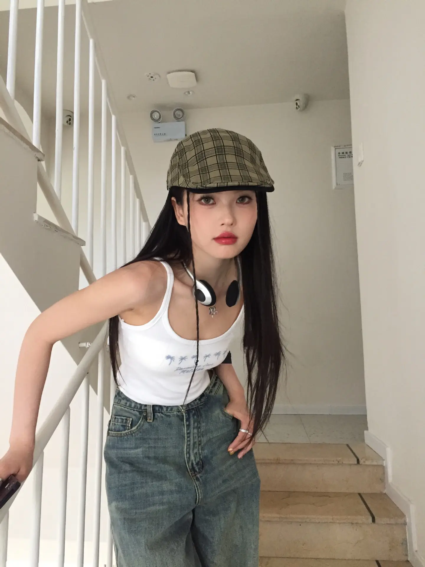 Summer Plaid Duckling Cap for Men — feature 11