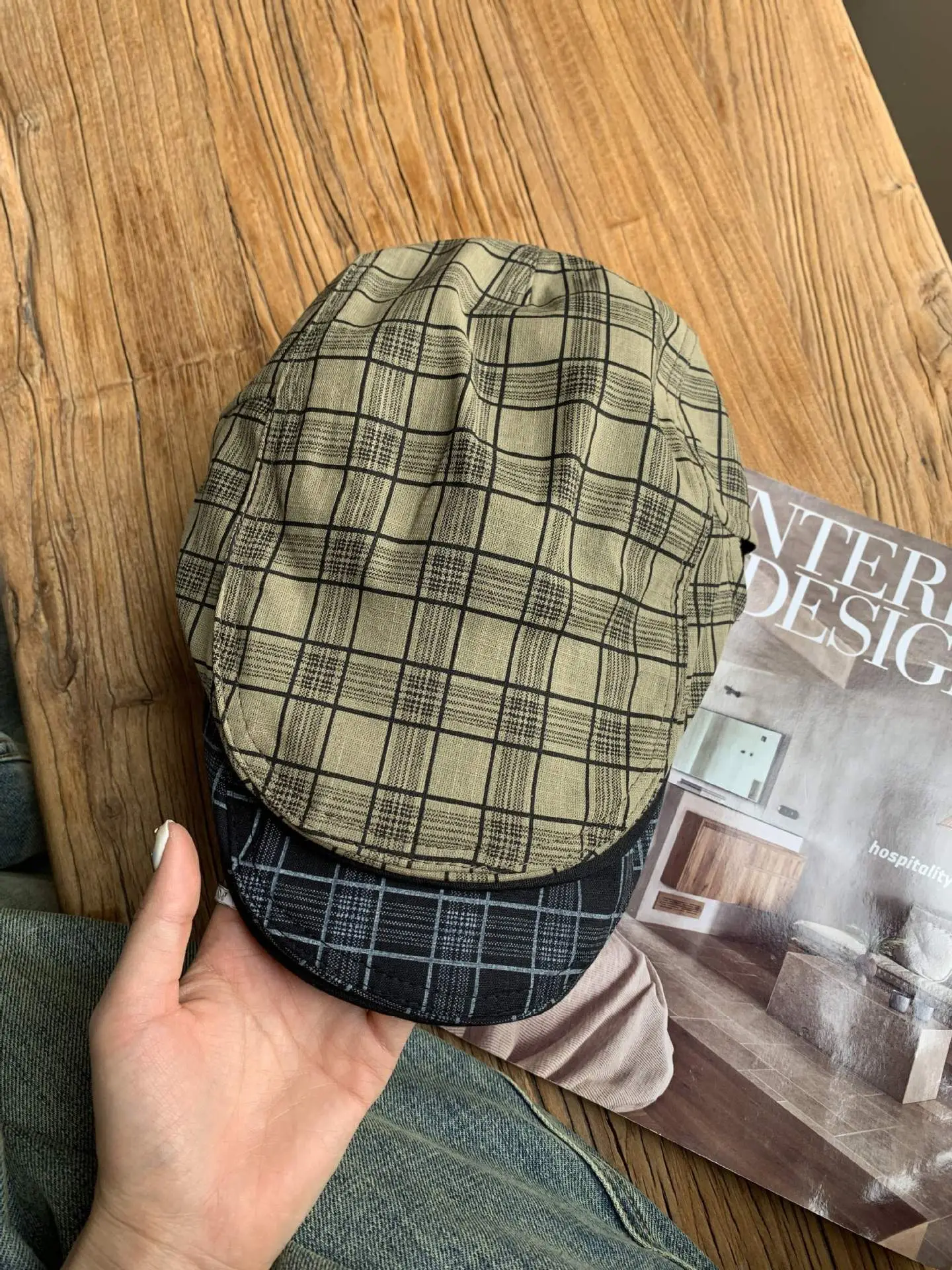 Summer Plaid Duckling Cap for Men — feature 14