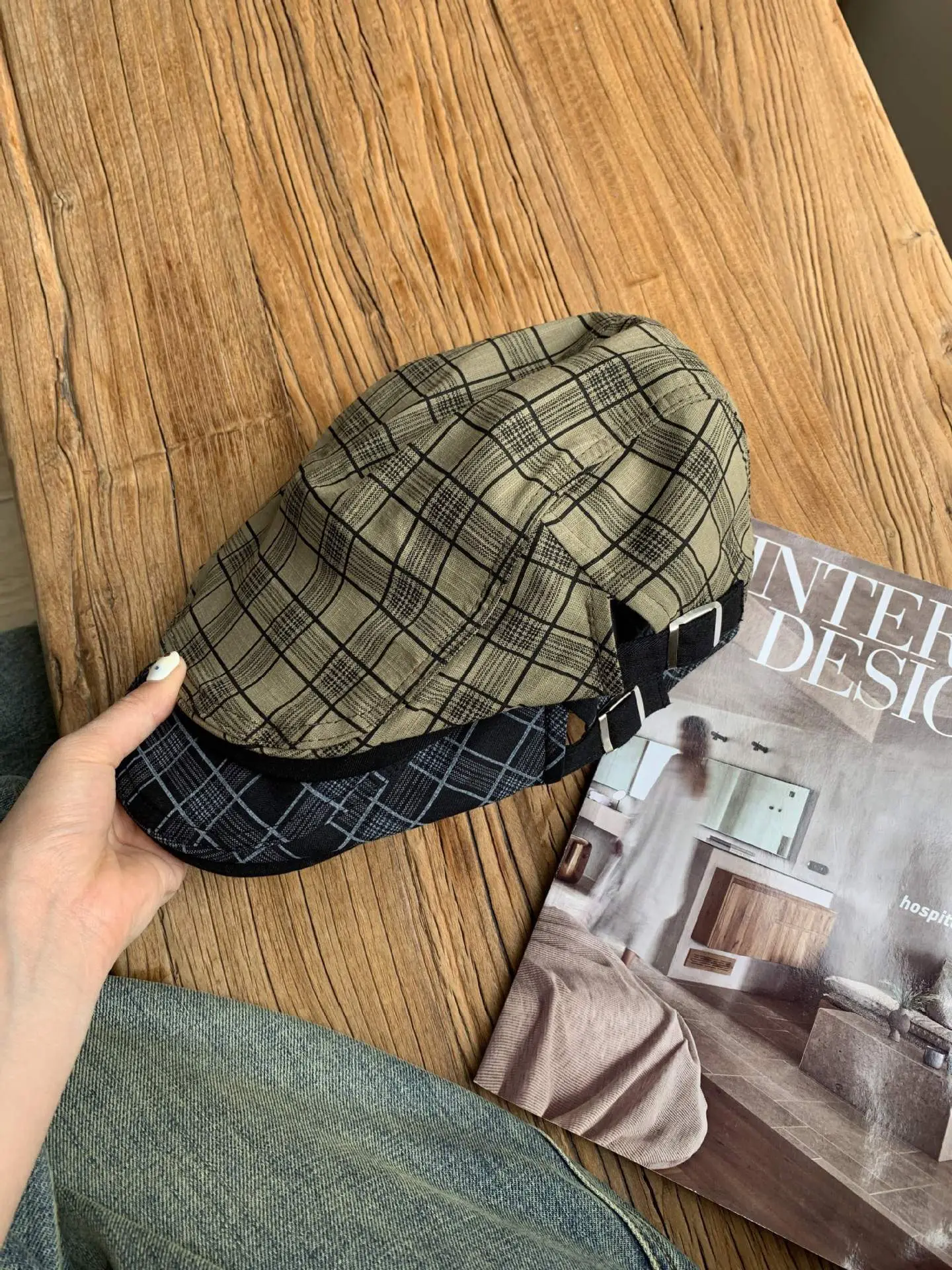 Summer Plaid Duckling Cap for Men — feature 15