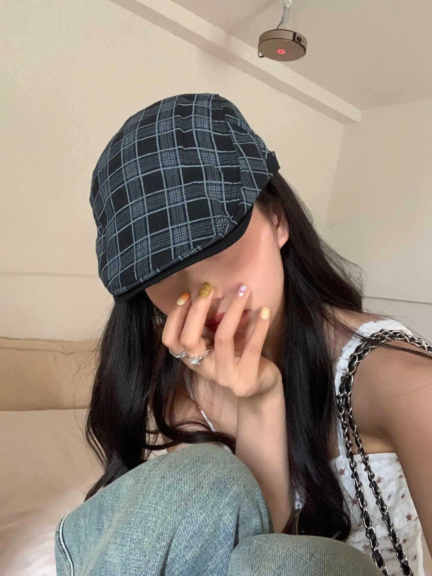 Summer Plaid Duckling Cap for Men — feature 2