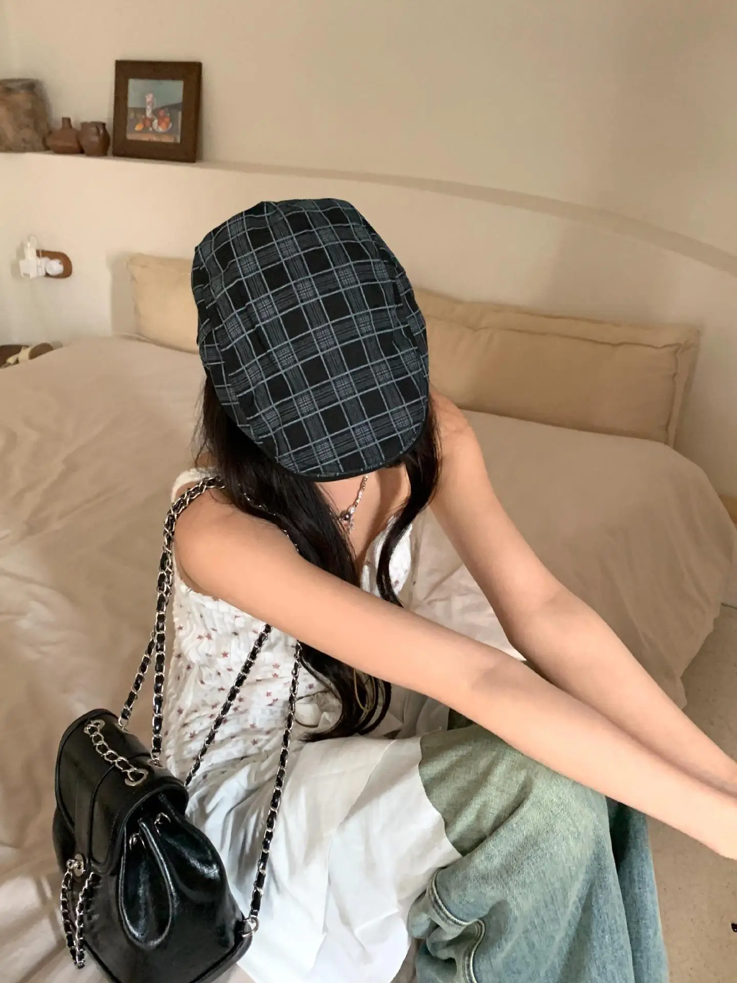 Summer Plaid Duckling Cap for Men — feature 3