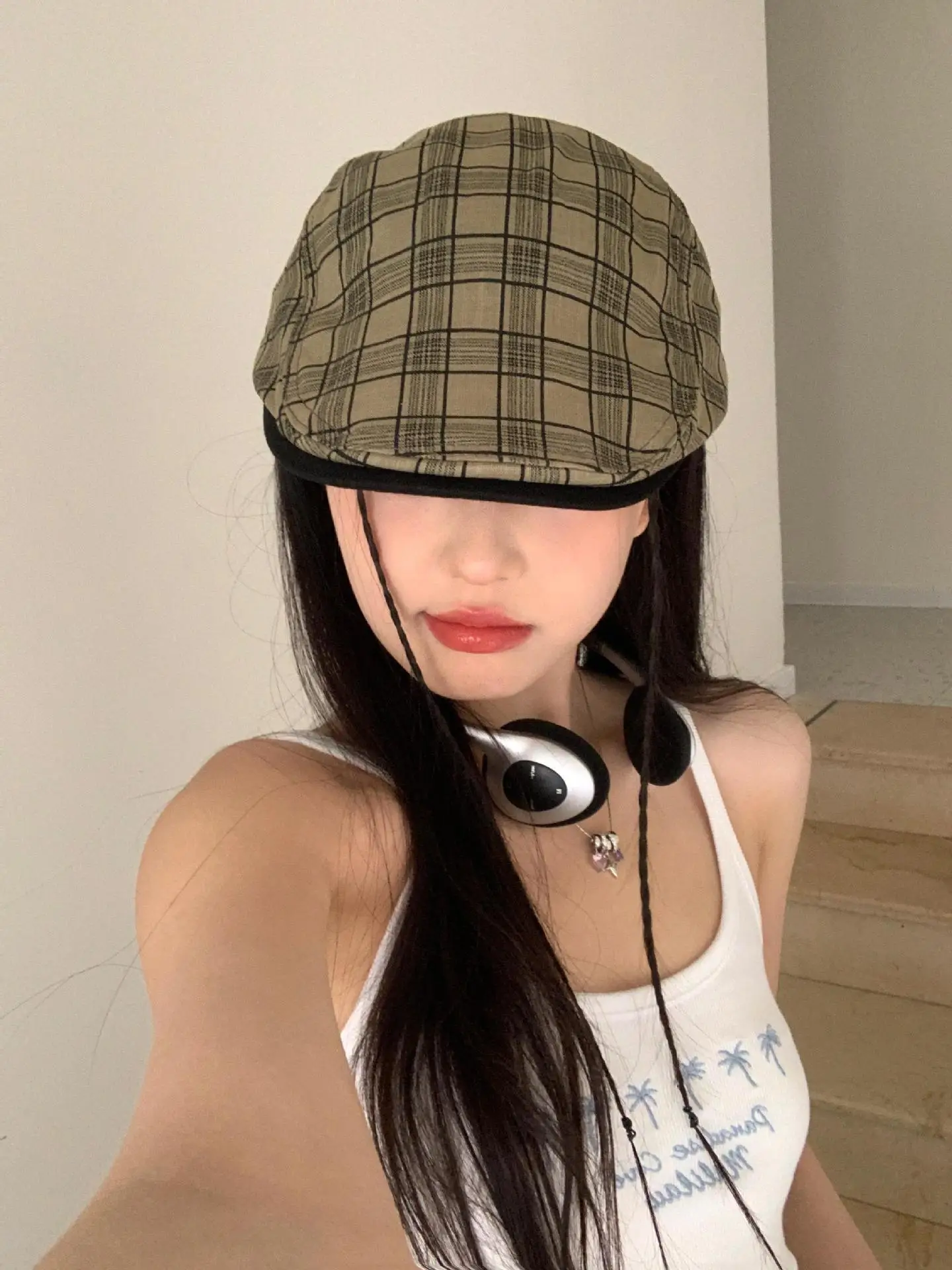 Summer Plaid Duckling Cap for Men — feature 6