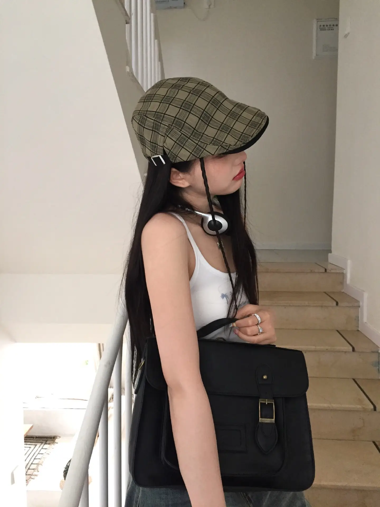 Summer Plaid Duckling Cap for Men — feature 8