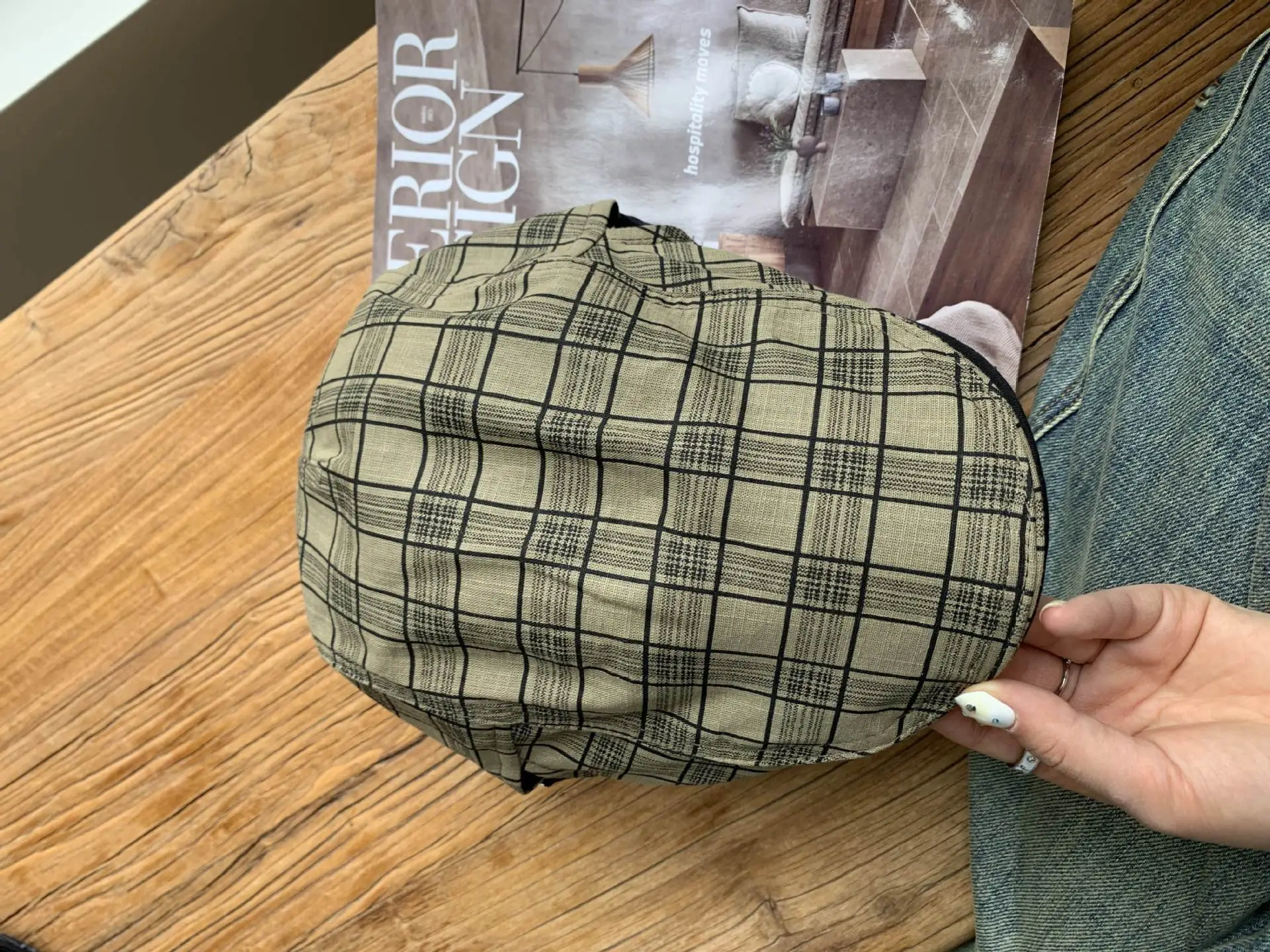 Summer Plaid Duckling Cap for Men - Image 2