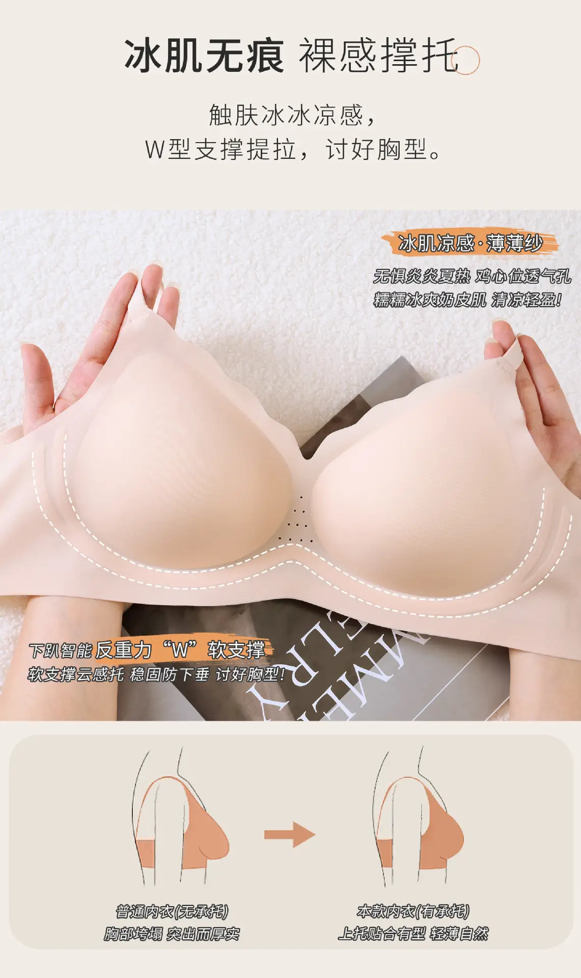 Light Breathable Jelly Strip Bra for Women — feature 6