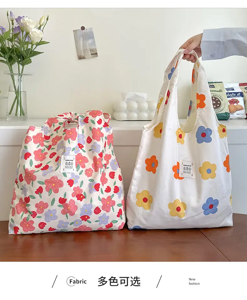 Summer Floral Handbag Set High-Grade Canvas Small Large — feature 4
