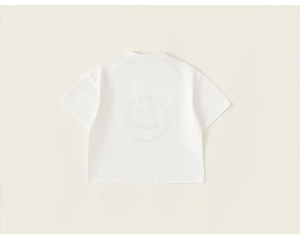 Yubao Boys Black Short Sleeve T-Shirt with New Smiley Print — feature 16