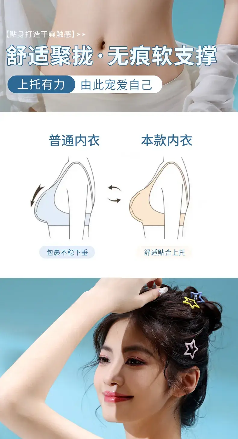 Jelly Strip Pull-Up Bra for Women, Breathable & Anti-Sagging — feature 7