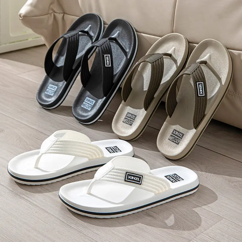 Men's Black Non-Slip Flip Flops Summer