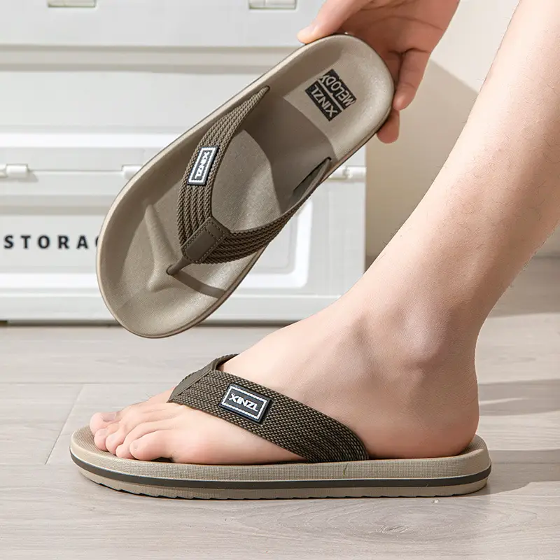 Men's Black Non-Slip Flip Flops Summer