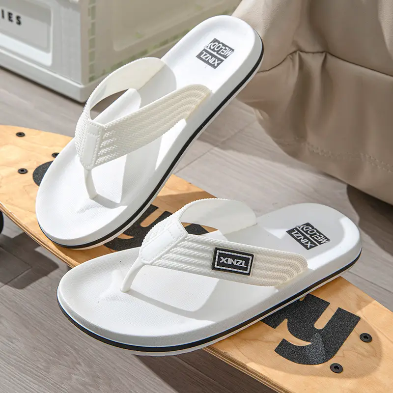 Men's Black Non-Slip Flip Flops Summer