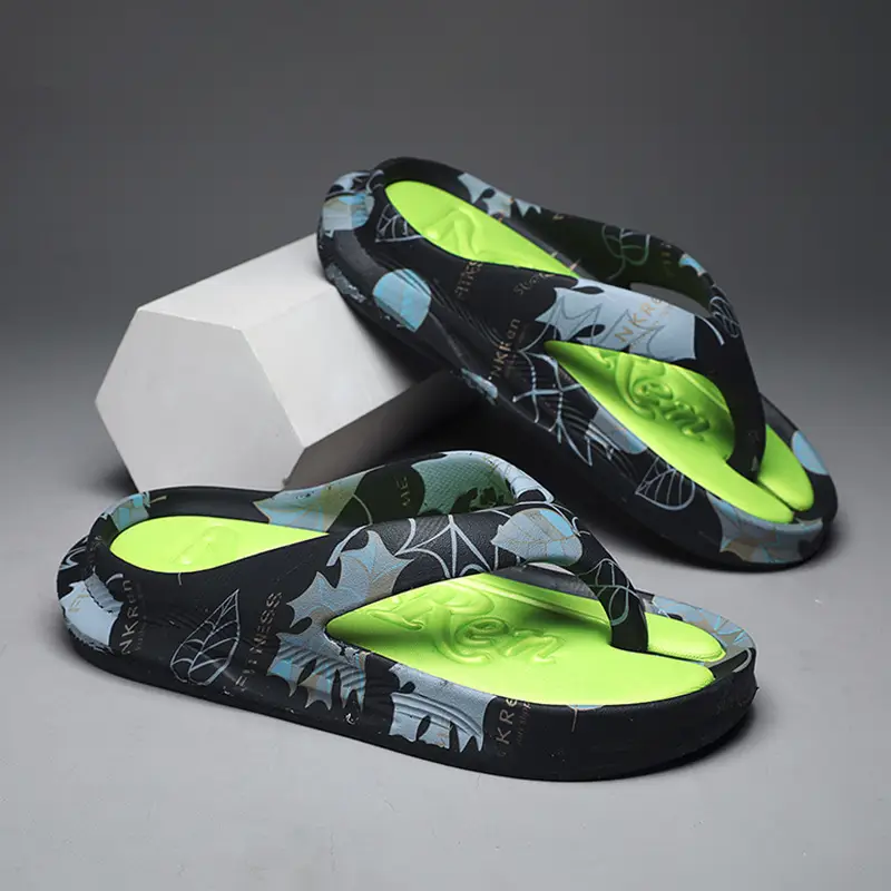 Summer leisure high-end slippers men's trendy sports flip-flops non-slip wear-resistant thick-soled sandals wholesale - Image 5