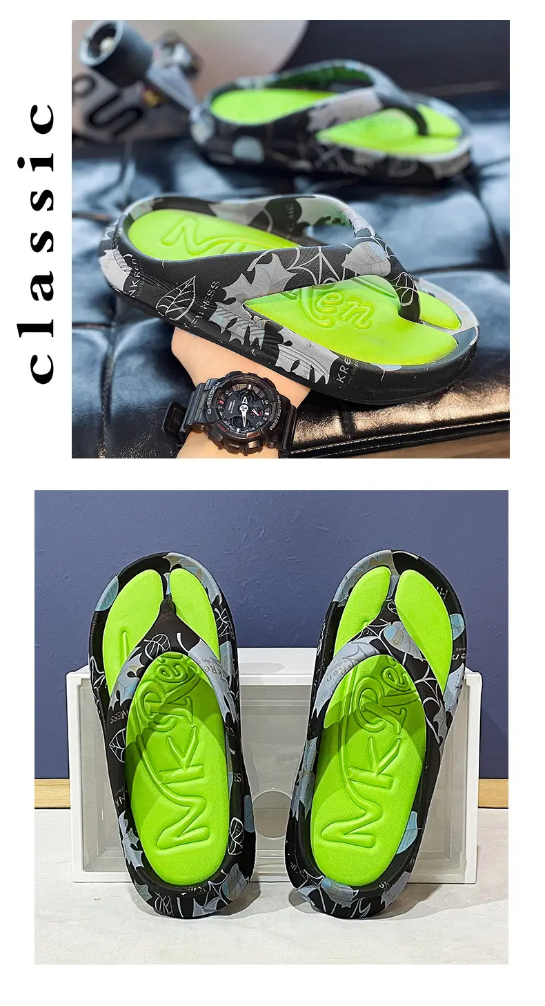 Summer leisure high-end slippers men's trendy sports flip-flops non-slip wear-resistant thick-soled sandals wholesale — feature 13