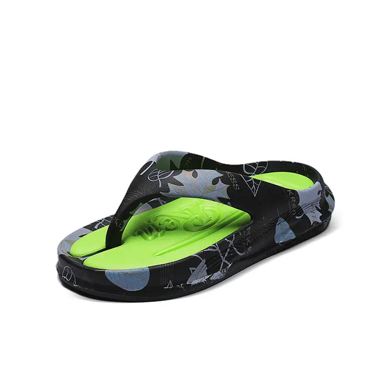 Summer leisure high-end slippers men's trendy sports flip-flops non-slip wear-resistant thick-soled sandals wholesale - Image 2