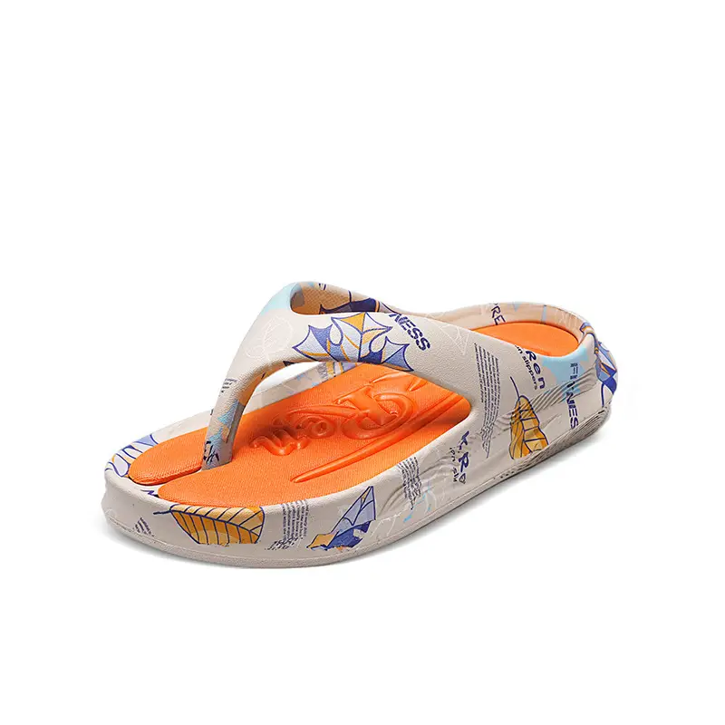 Summer leisure high-end slippers men's trendy sports flip-flops non-slip wear-resistant thick-soled sandals wholesale - Image 3