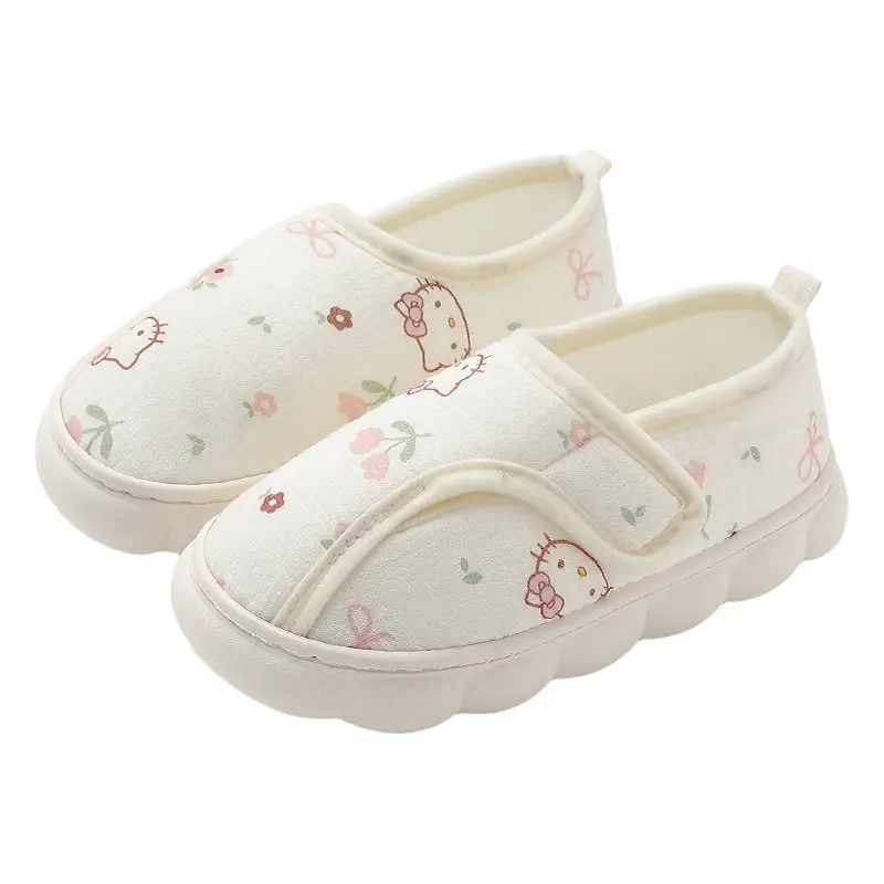 Moon shoes spring autumn and summer new pregnant women home soft bottom breathable sweat-absorbent bag with cotton slippers autumn and winter wear wholesale