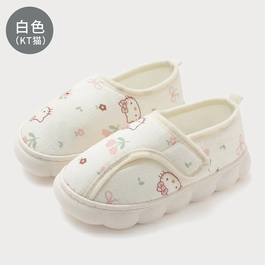 Moon shoes spring autumn and summer new pregnant women home soft bottom breathable sweat-absorbent bag with cotton slippers autumn and winter wear wholesale