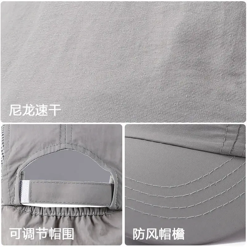 Black Mesh UV Sun Hat for Outdoor Fishing - Image 13