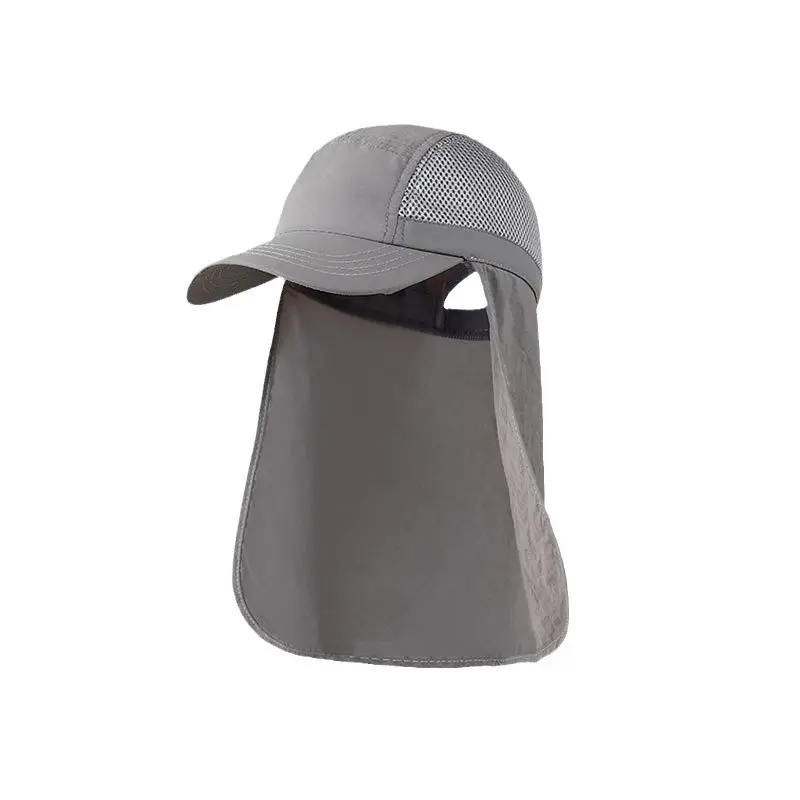 Black Mesh UV Sun Hat for Outdoor Fishing - Image 14