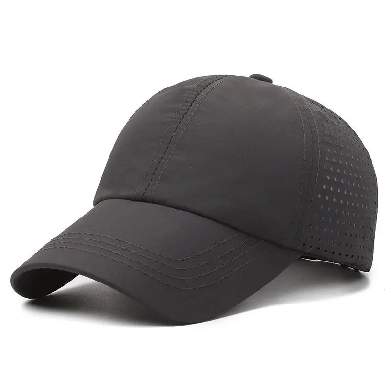 Black Mesh UV Sun Hat for Outdoor Fishing - Image 8