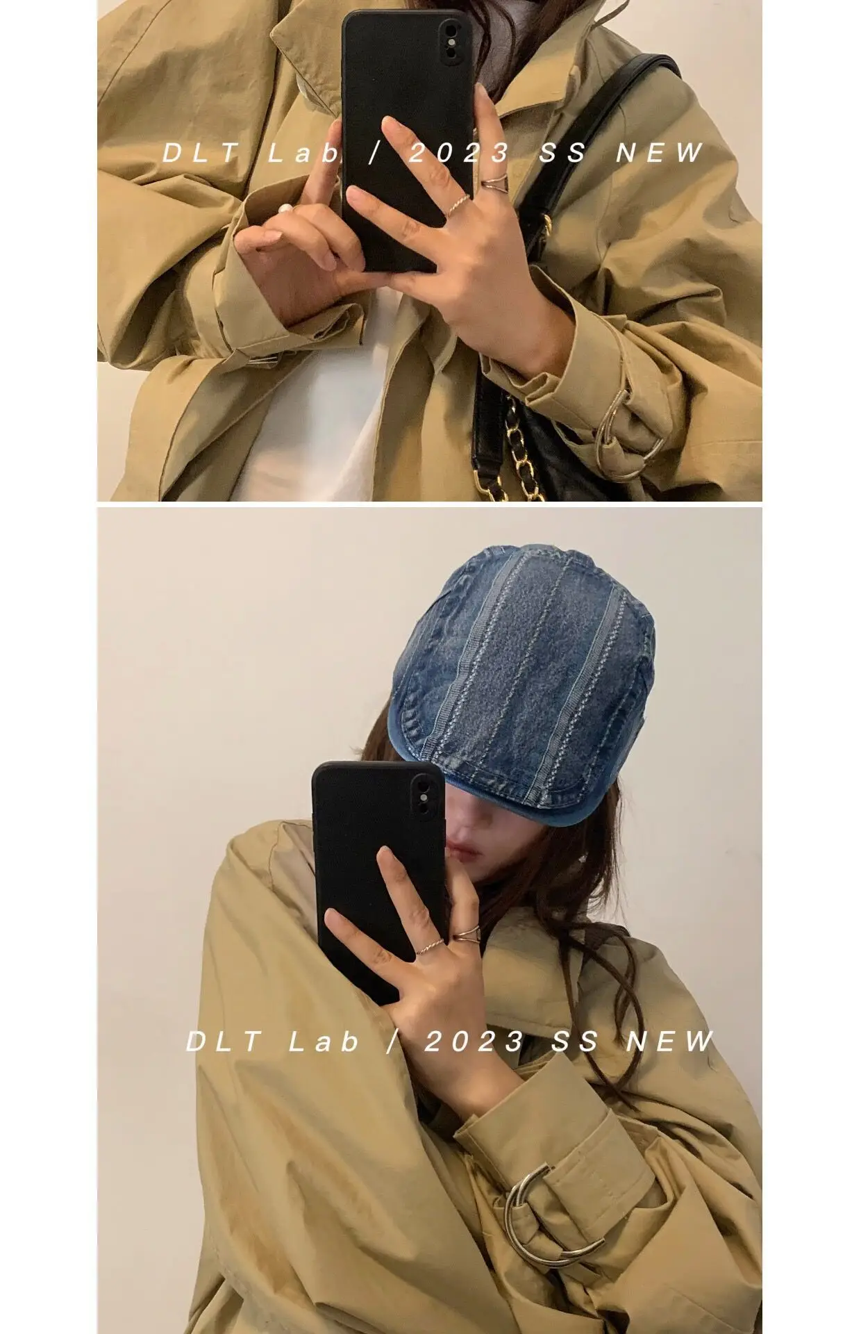 Vintage Denim Cap Anti-Beret Spring Summer — feature 4