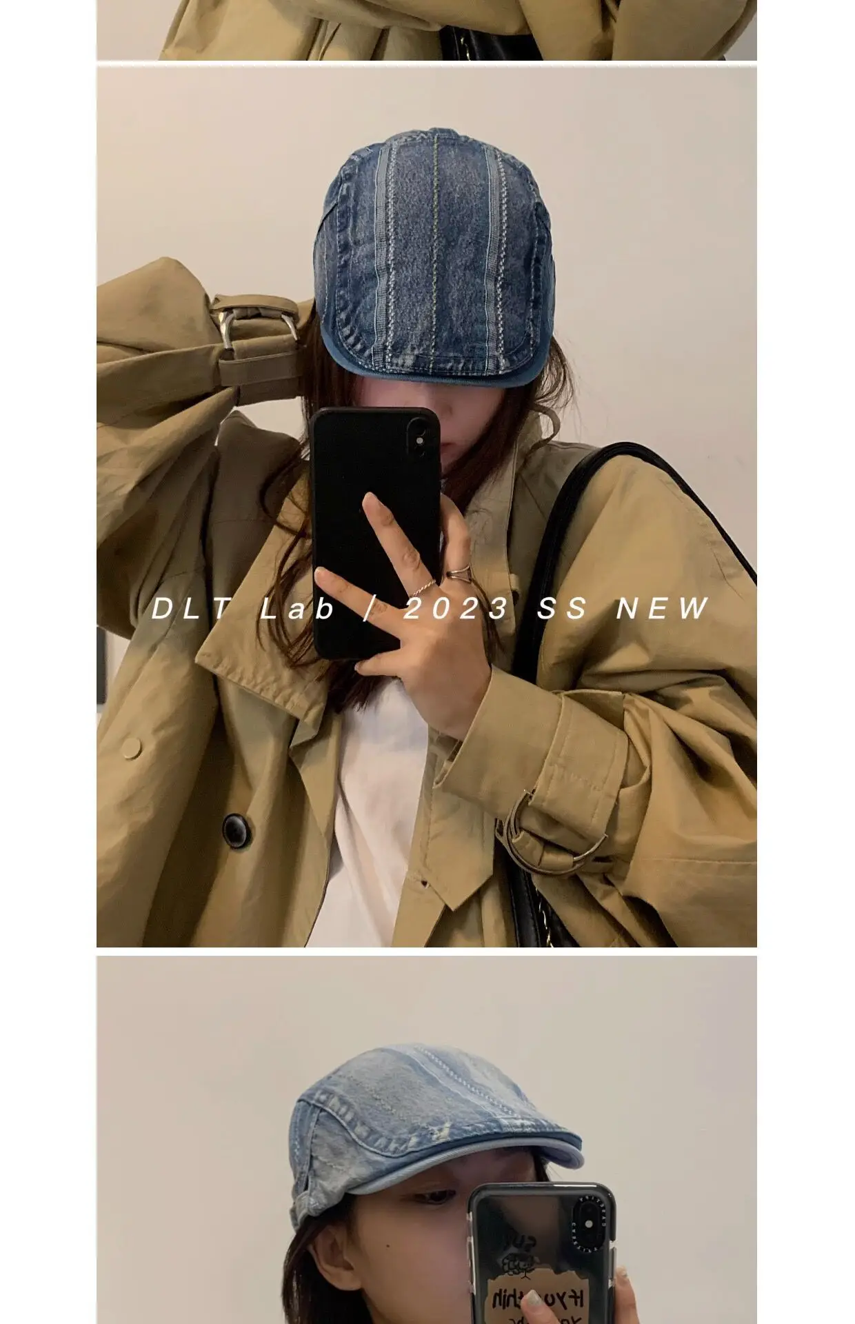 Vintage Denim Cap Anti-Beret Spring Summer — feature 5