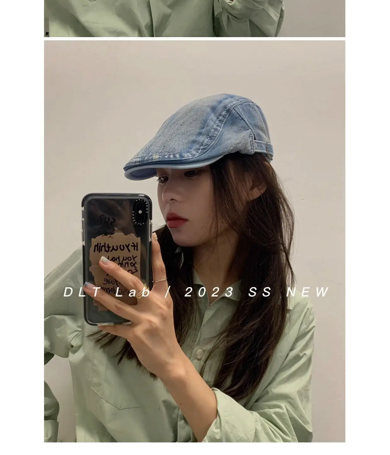 Vintage Denim Cap Anti-Beret Spring Summer — feature 7