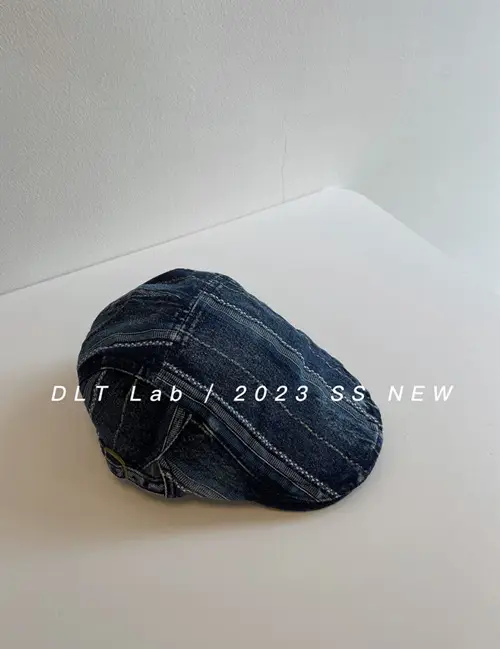 Vintage Denim Cap Anti-Beret Spring Summer - Image 3