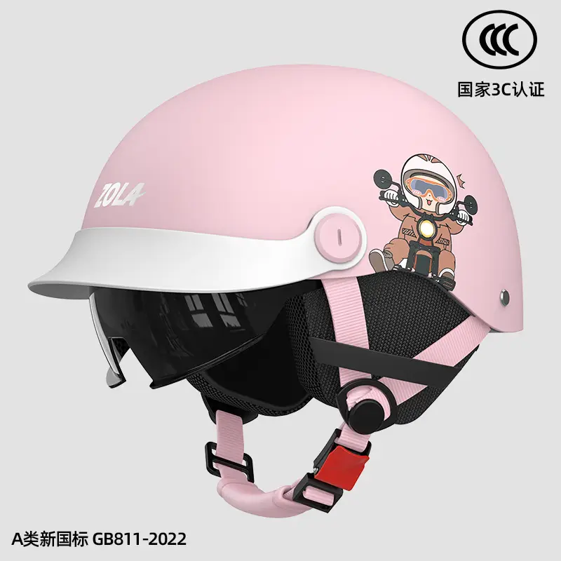 3C Electric Car Helmet Men Women Summer Battery Motorcycle Sunscreen Half Helmet Ear Protection - Image 19