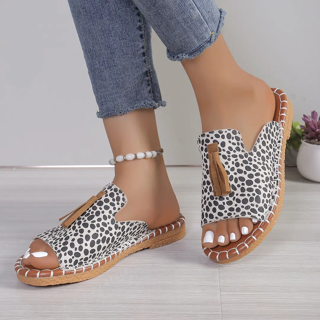 Foreign Trade plus size Slippers Women's 2024 Summer New Flat Bottom Casual Outer Wear Beach Flip-Flops Women's Sandals and Slippers - Image 6