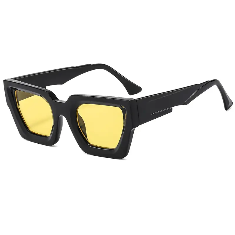 Square Frame Sunglasses Black Women's Cross Border - Image 14