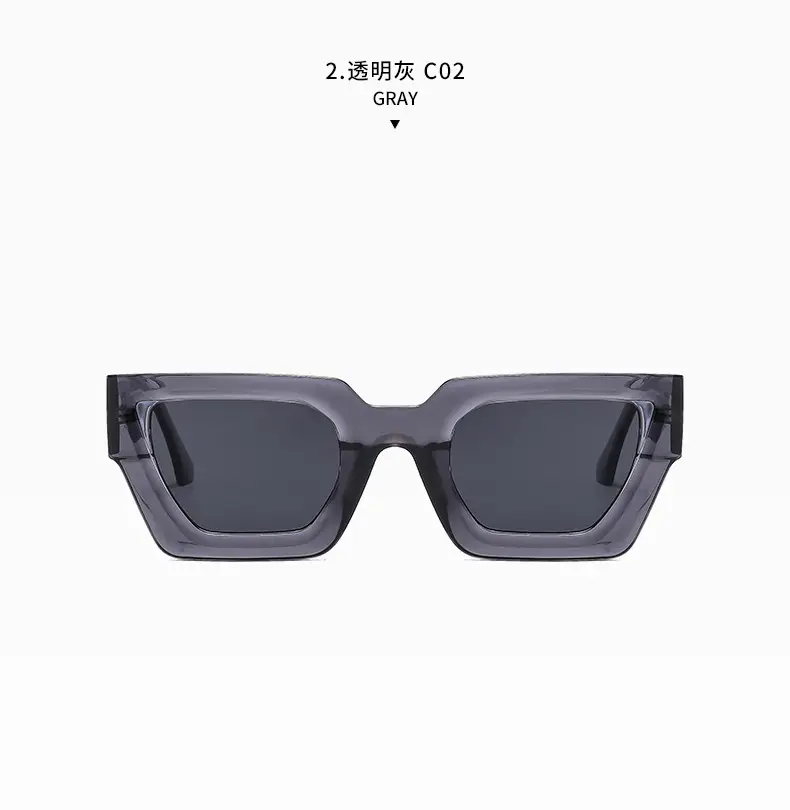 Square Frame Sunglasses Black Women's Cross Border β feature 12