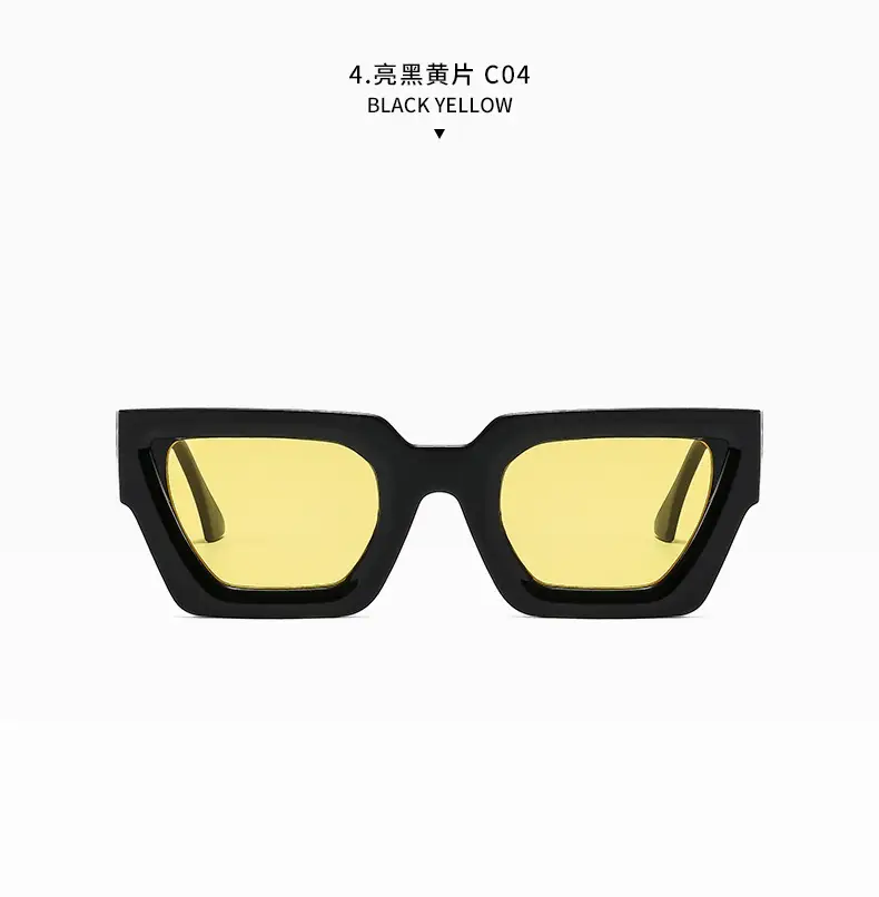 Square Frame Sunglasses Black Women's Cross Border β feature 16