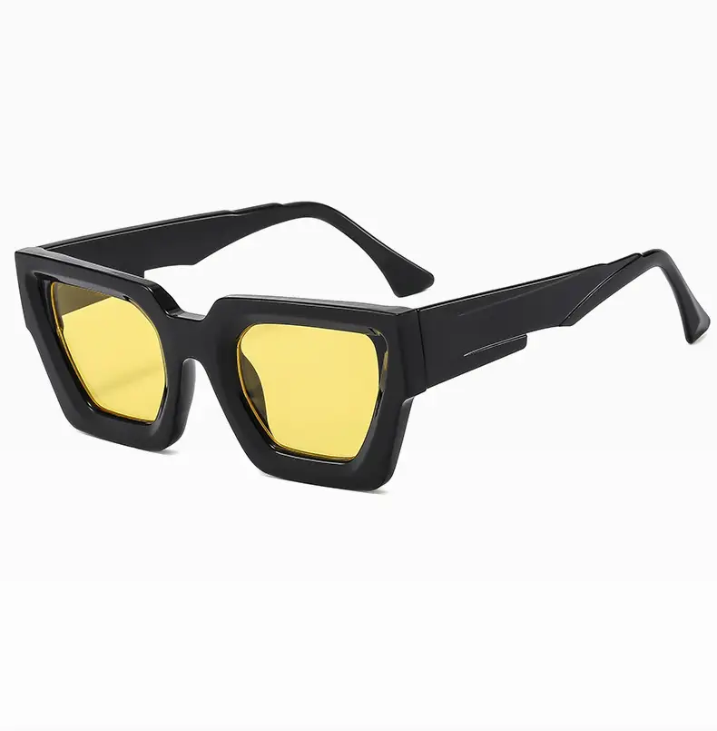 Square Frame Sunglasses Black Women's Cross Border β feature 17
