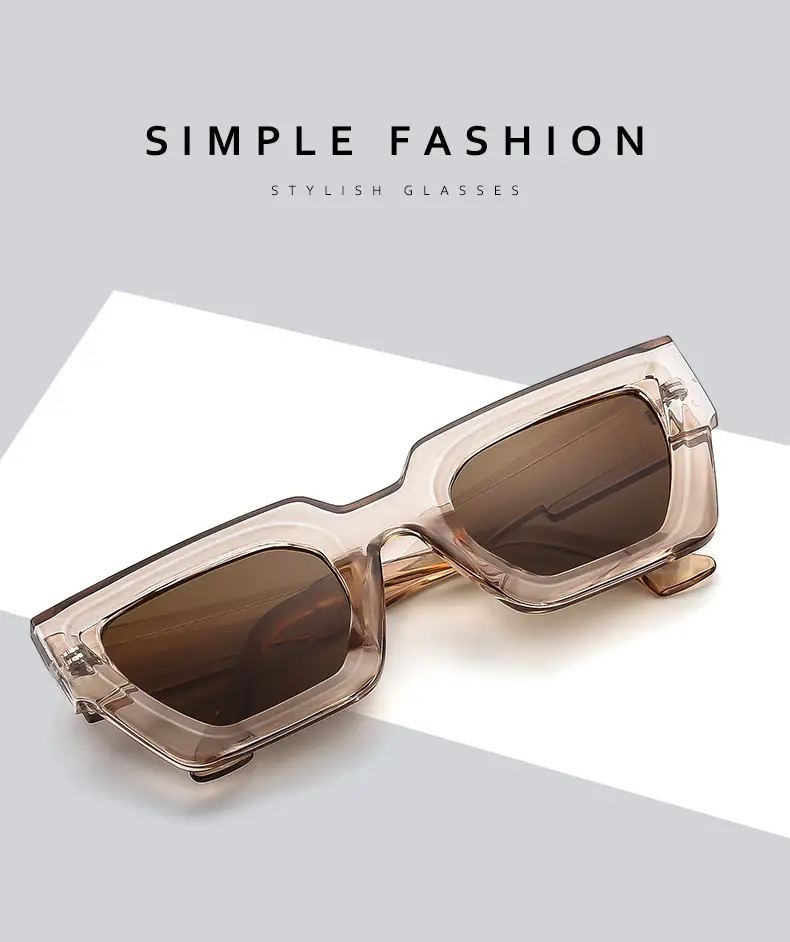 Square Frame Sunglasses Black Women's Cross Border β feature 2
